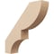 Ekena Millwork 3-inch W x 14-inch D x 14-inch H Ridgewood Rough Cedar Woodgrain TimberThane Knee Brace, Primed BRCUR03X14X14RIDRCPR - alternate 1